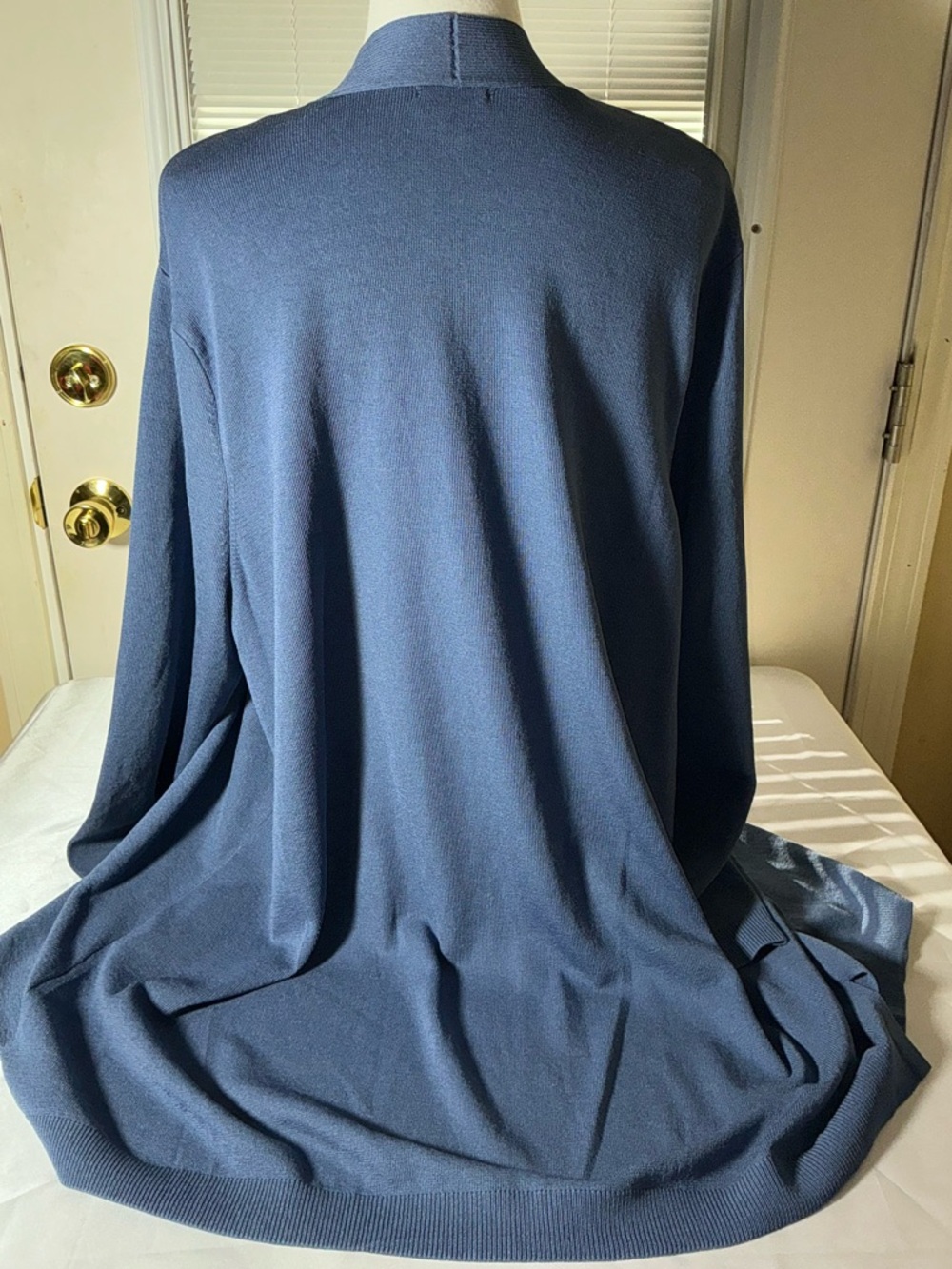 Jones New York Lightweight Open Front Cardigan Blue Size 2X - Picture 4 of 9